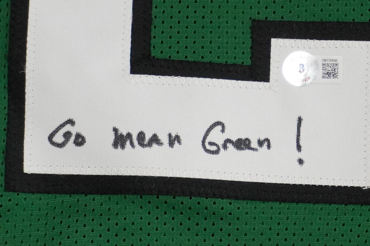 KEVIN VON ERICH ADKISSON NORTH TEXAS MEAN GREEN SIGNED JERSEY Size XL BAS