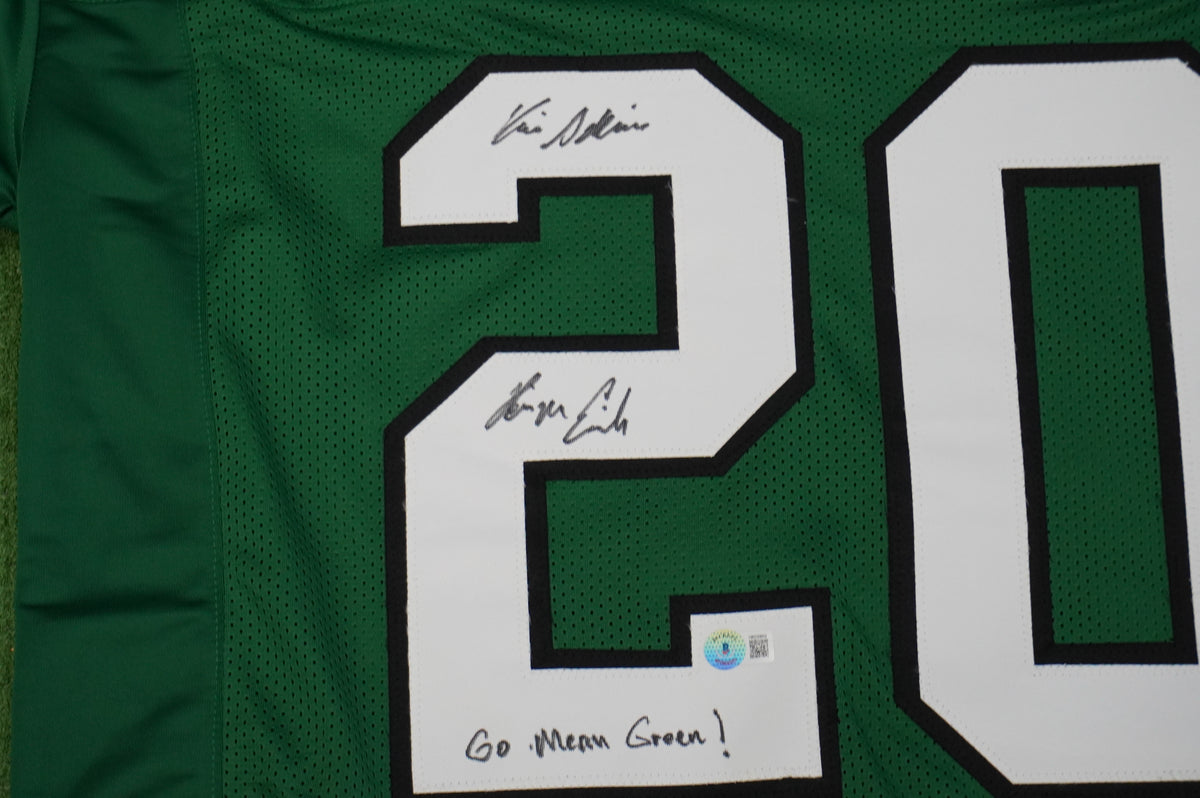 KEVIN VON ERICH ADKISSON NORTH TEXAS MEAN GREEN SIGNED JERSEY Size 3XL BAS