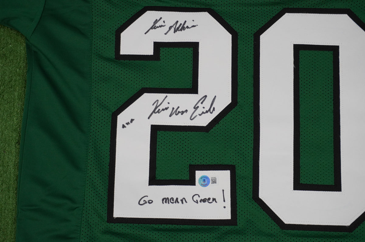 KEVIN VON ERICH ADKISSON NORTH TEXAS MEAN GREEN SIGNED JERSEY Size L BAS