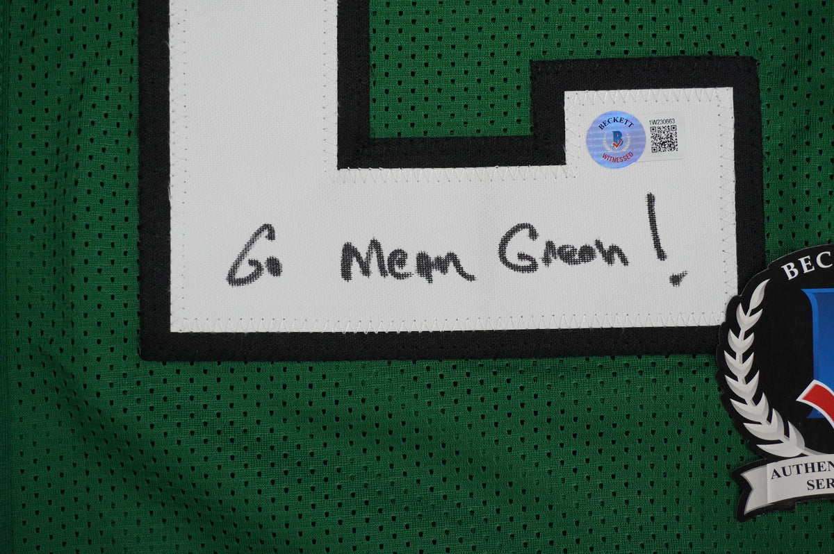 KEVIN VON ERICH ADKISSON NORTH TEXAS MEAN GREEN SIGNED JERSEY Size L BAS