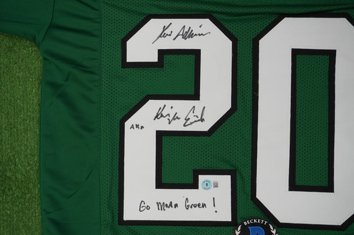 KEVIN VON ERICH ADKISSON NORTH TEXAS MEAN GREEN SIGNED JERSEY Size L BAS