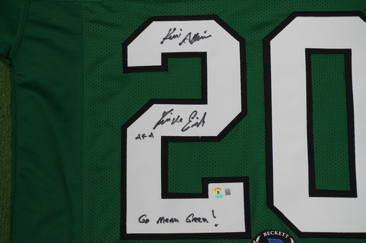 KEVIN VON ERICH ADKISSON NORTH TEXAS MEAN GREEN SIGNED JERSEY Size L BAS
