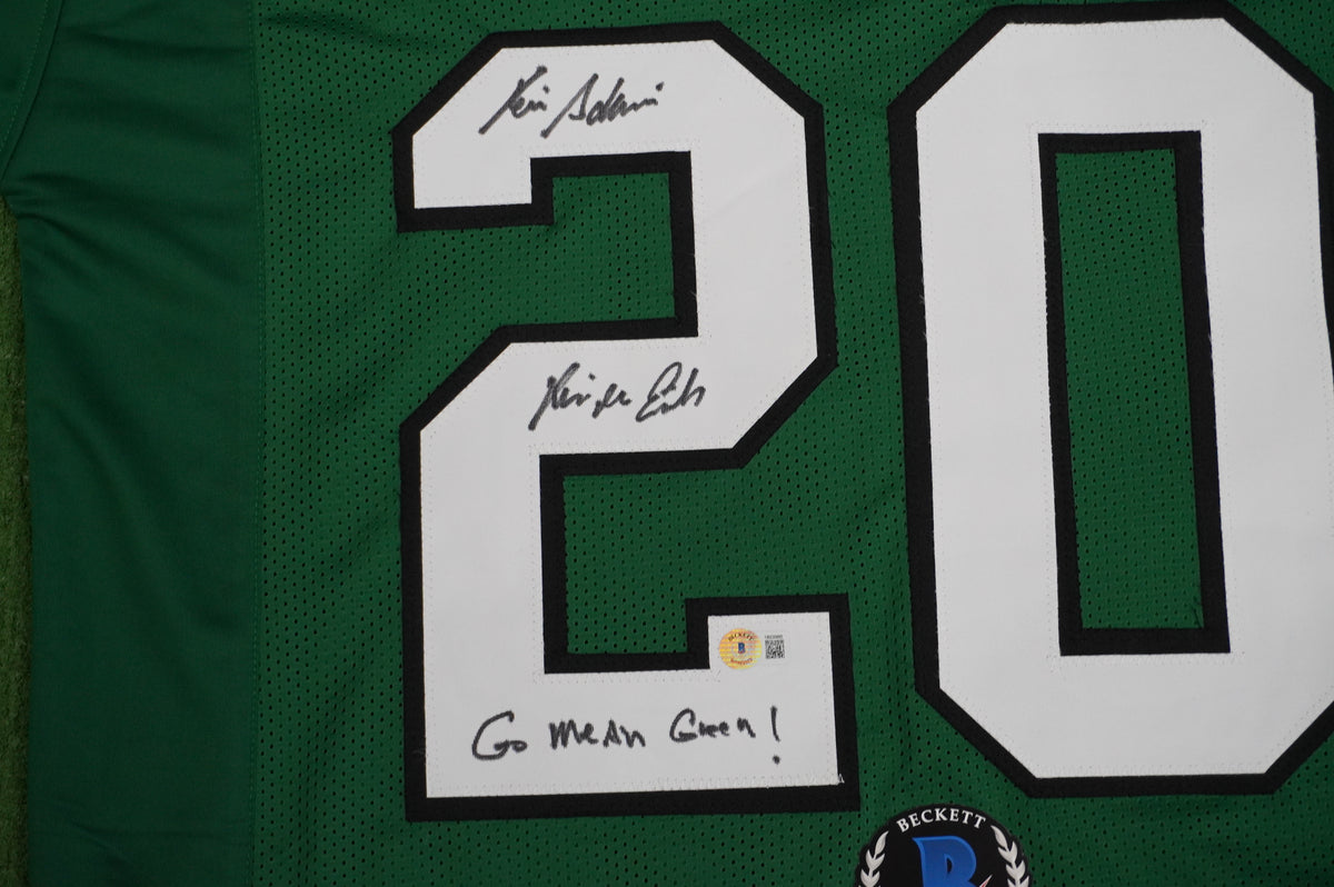 KEVIN VON ERICH ADKISSON NORTH TEXAS MEAN GREEN SIGNED JERSEY Size XL BAS