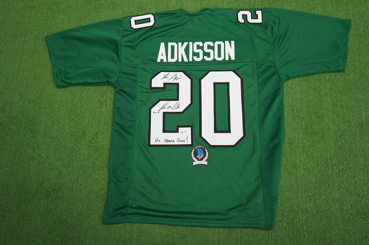 KEVIN VON ERICH ADKISSON NORTH TEXAS MEAN GREEN SIGNED JERSEY Size XL BAS
