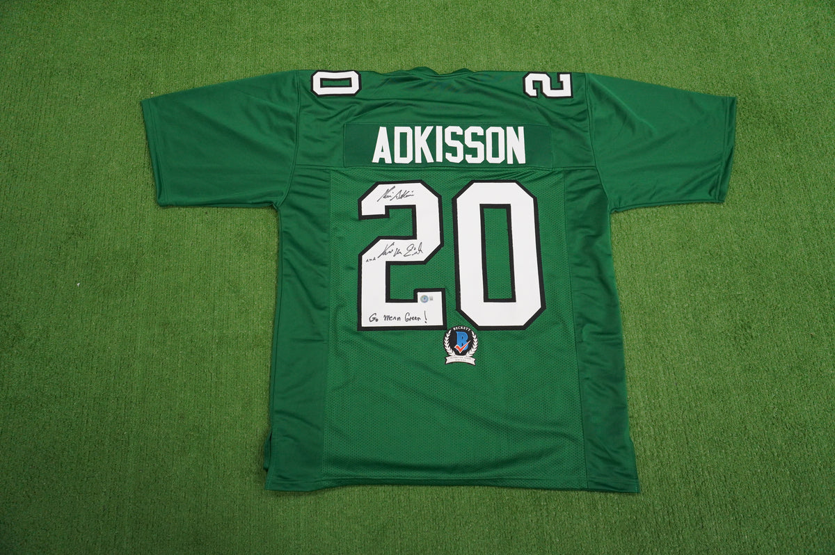 KEVIN VON ERICH ADKISSON NORTH TEXAS MEAN GREEN SIGNED JERSEY Size XL BAS