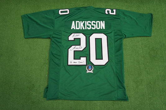 KEVIN VON ERICH ADKISSON NORTH TEXAS MEAN GREEN SIGNED JERSEY Size XL BAS