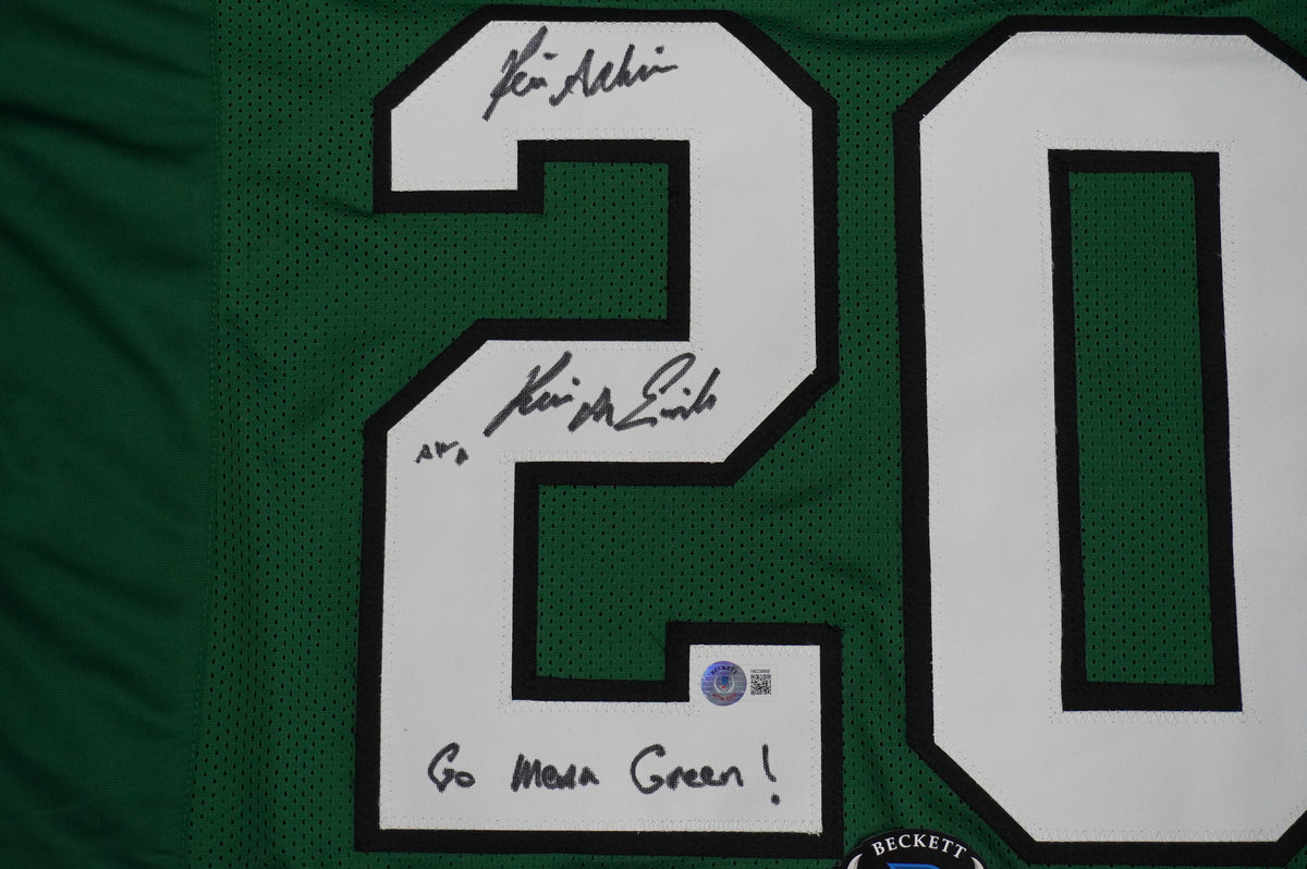 KEVIN VON ERICH ADKISSON NORTH TEXAS MEAN GREEN SIGNED JERSEY Size XL BAS