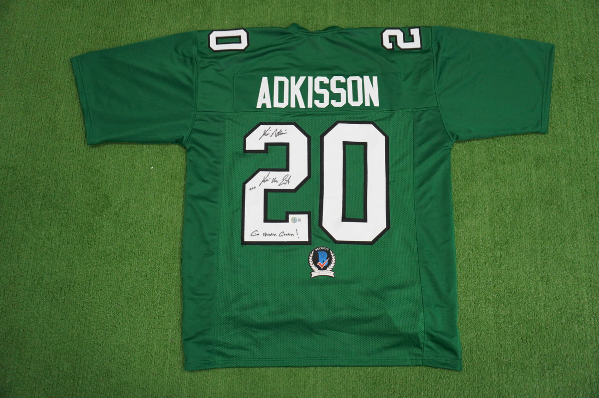 KEVIN VON ERICH ADKISSON NORTH TEXAS MEAN GREEN SIGNED JERSEY Size XL BAS