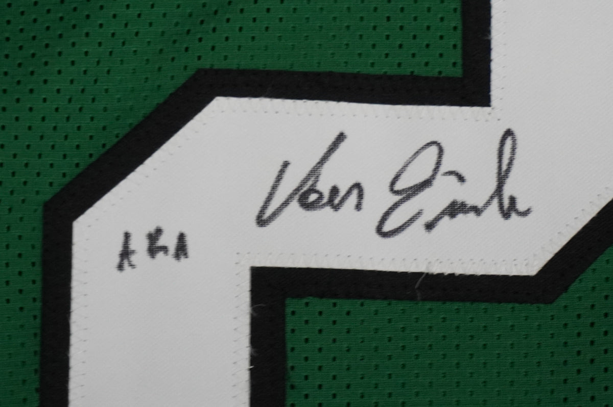 KEVIN VON ERICH ADKISSON NORTH TEXAS MEAN GREEN SIGNED JERSEY Size 2XL BAS