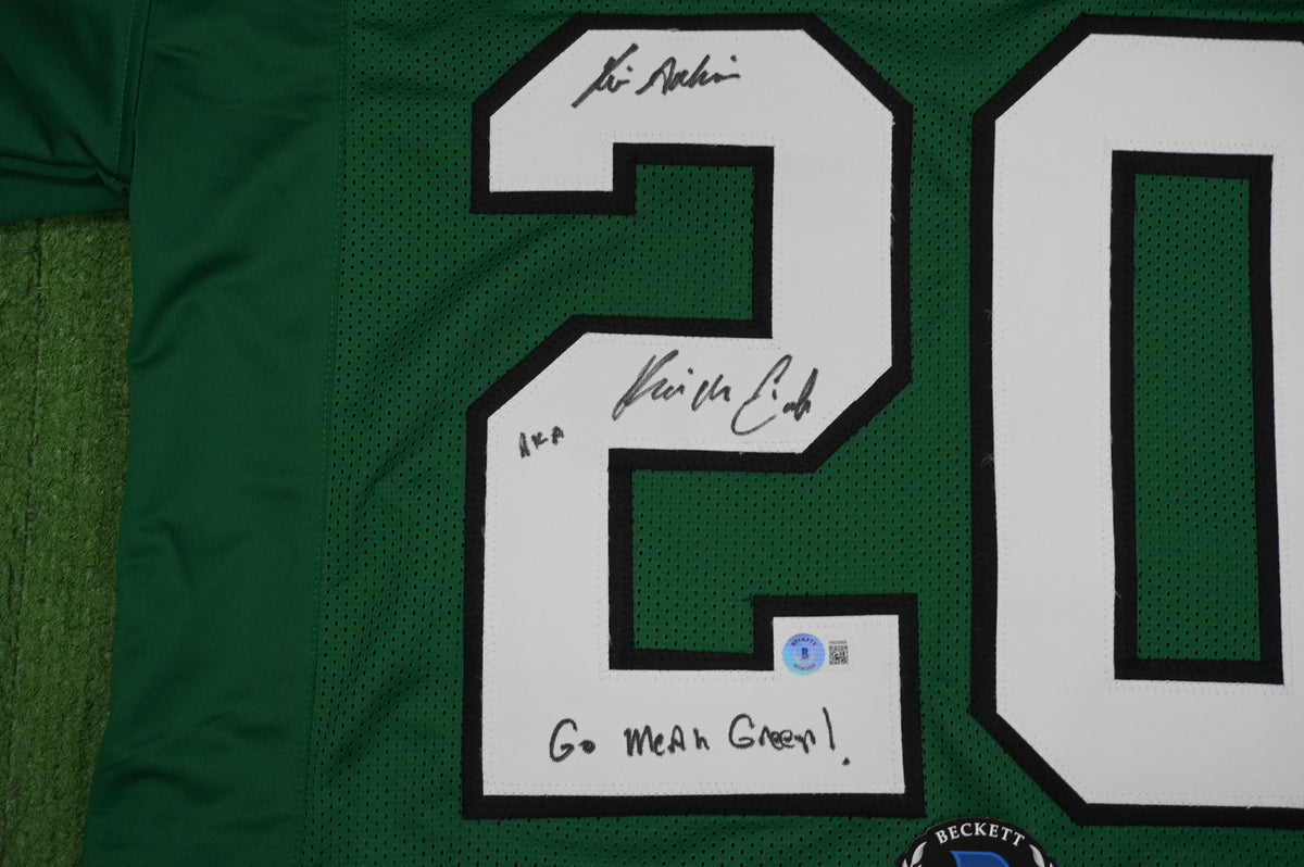 KEVIN VON ERICH ADKISSON NORTH TEXAS MEAN GREEN SIGNED JERSEY Size 2XL BAS