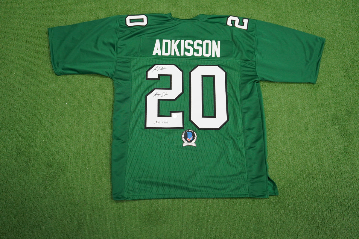 KEVIN VON ERICH ADKISSON NORTH TEXAS MEAN GREEN SIGNED JERSEY Size 3XL BAS