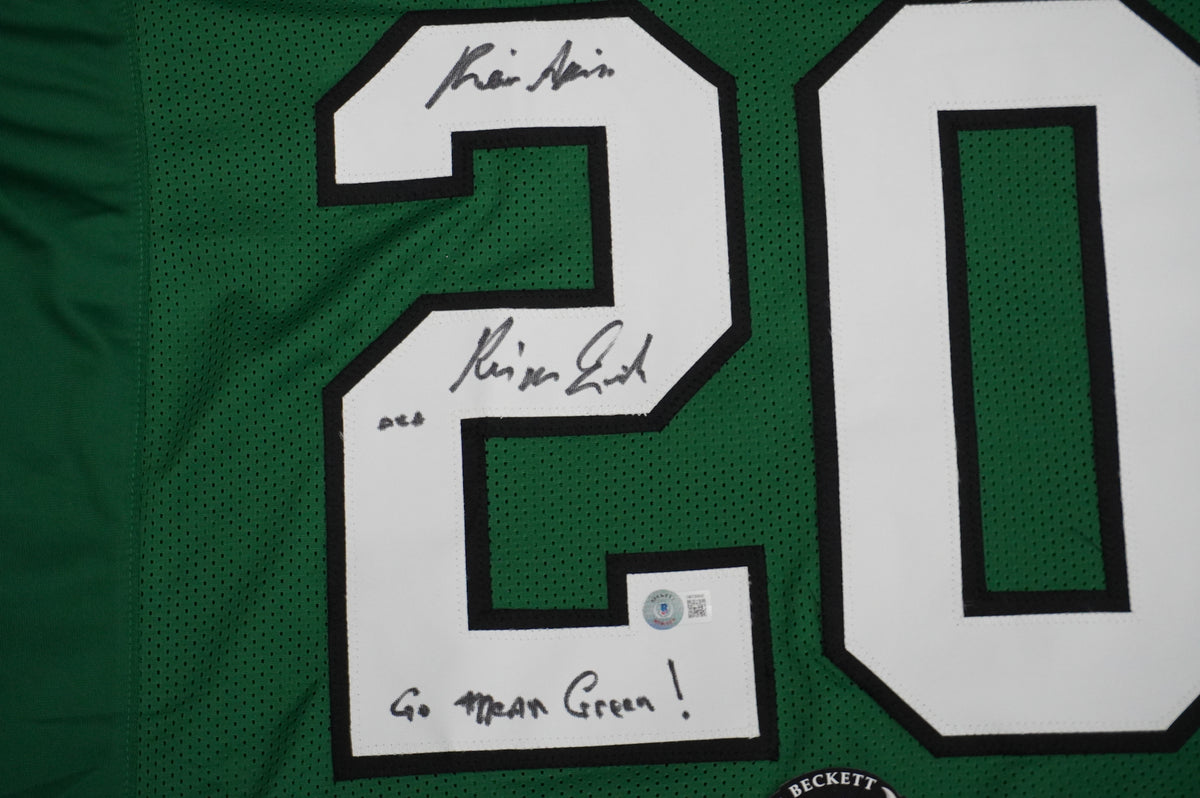 KEVIN VON ERICH ADKISSON NORTH TEXAS MEAN GREEN SIGNED JERSEY Size 3XL BAS