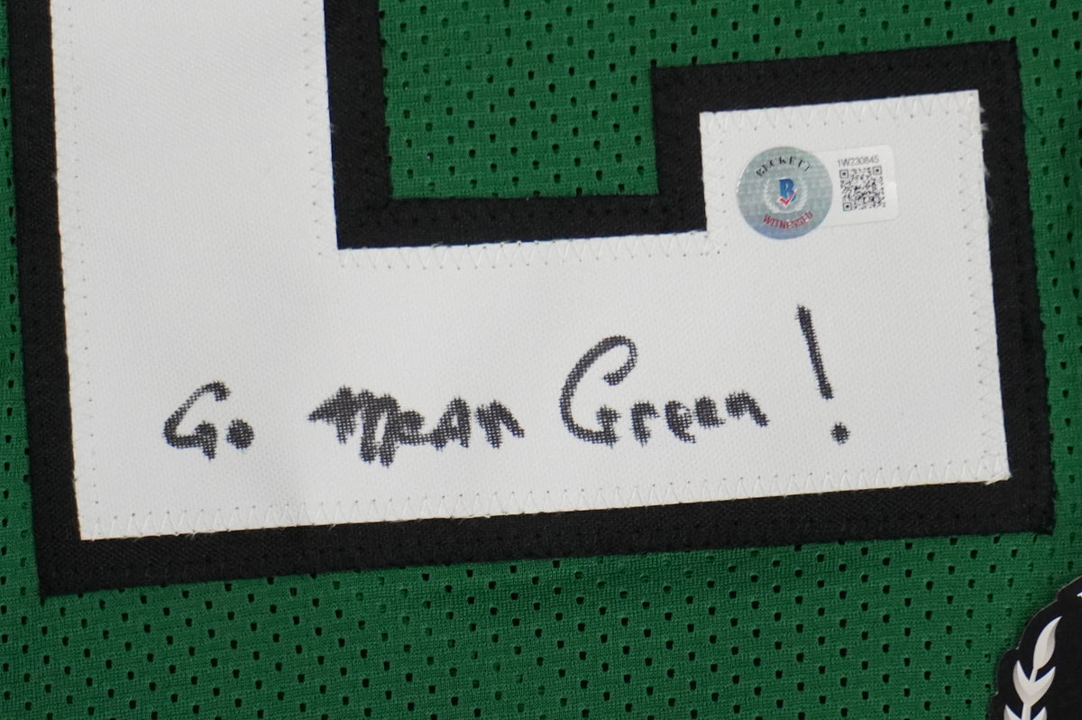 KEVIN VON ERICH ADKISSON NORTH TEXAS MEAN GREEN SIGNED JERSEY Size 3XL BAS