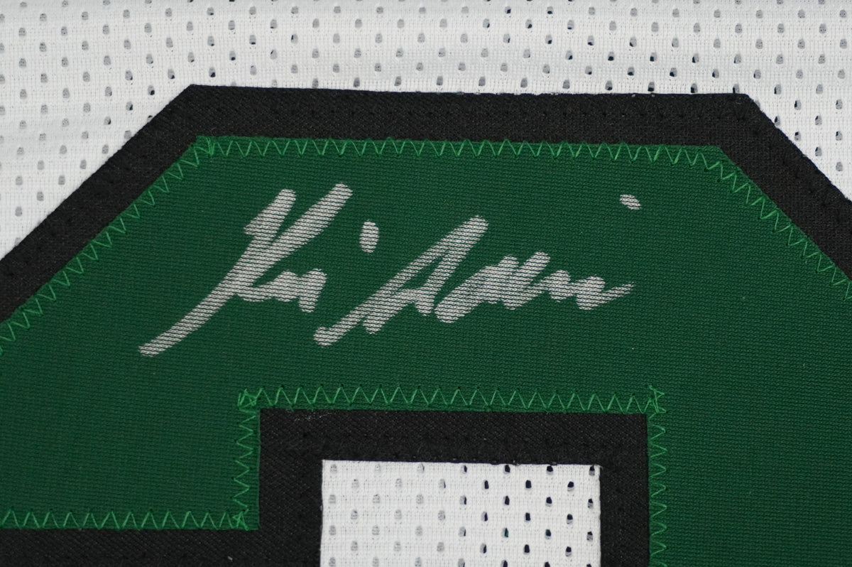 KEVIN VON ERICH ADKISSON NORTH TEXAS MEAN GREEN SIGNED White JERSEY Size M BAS