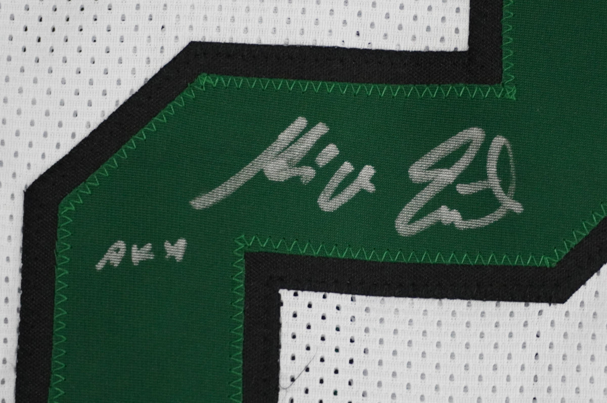 KEVIN VON ERICH ADKISSON NORTH TEXAS MEAN GREEN SIGNED White JERSEY Size M BAS