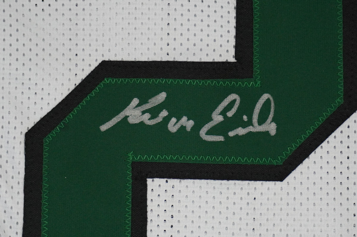 KEVIN VON ERICH ADKISSON NORTH TEXAS MEAN GREEN SIGNED White JERSEY Size M BAS