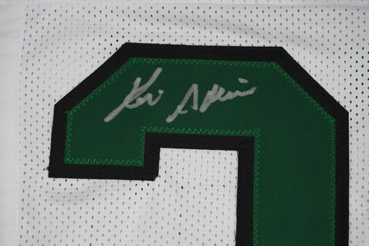 KEVIN VON ERICH ADKISSON NORTH TEXAS MEAN GREEN SIGNED White JERSEY Size M BAS