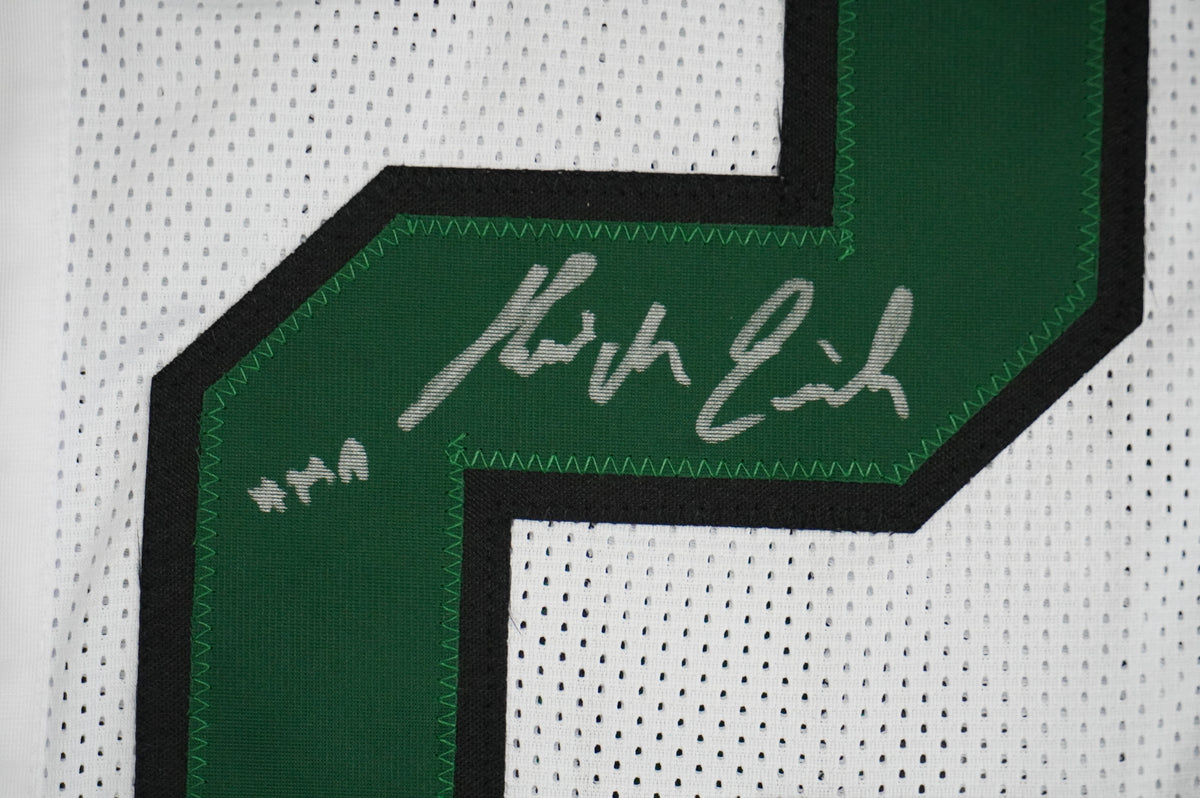 KEVIN VON ERICH ADKISSON NORTH TEXAS MEAN GREEN SIGNED White JERSEY Size M BAS
