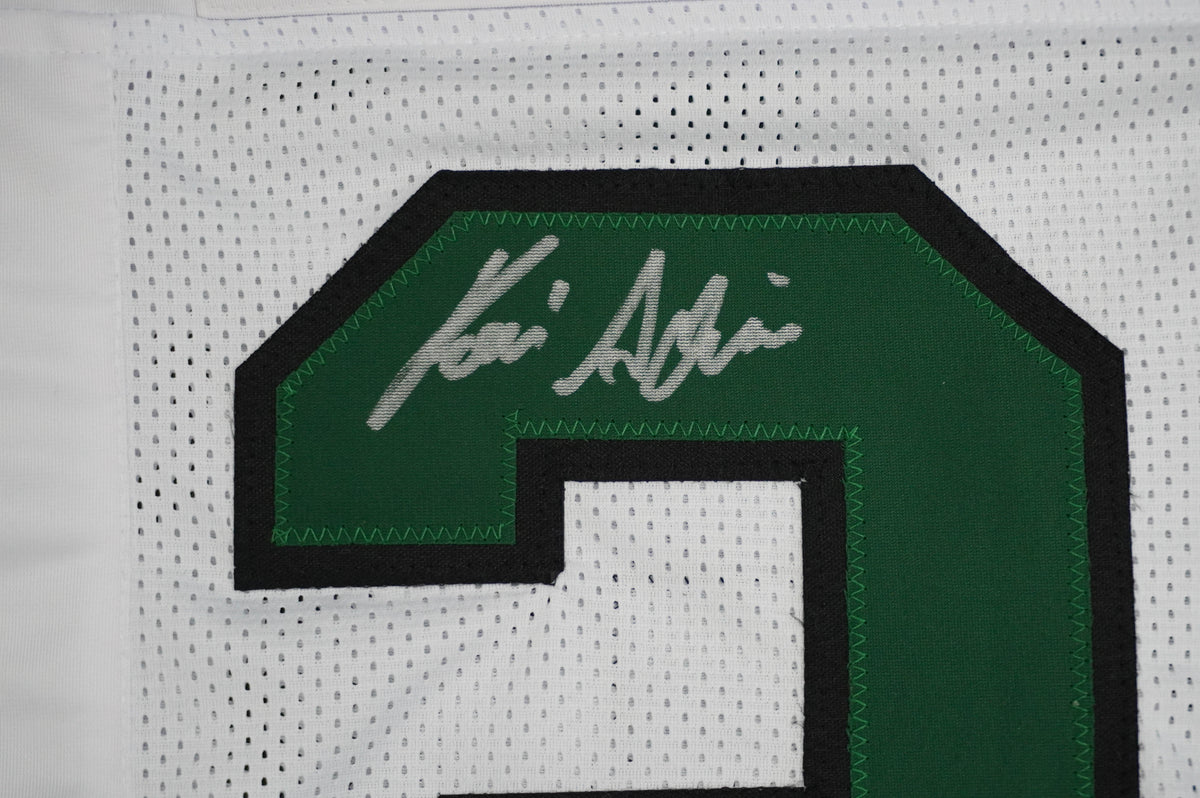 KEVIN VON ERICH ADKISSON NORTH TEXAS MEAN GREEN SIGNED White JERSEY Size M BAS