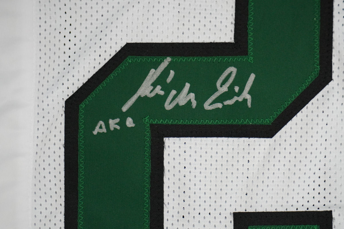 KEVIN VON ERICH ADKISSON NORTH TEXAS MEAN GREEN SIGNED White JERSEY Size M BAS