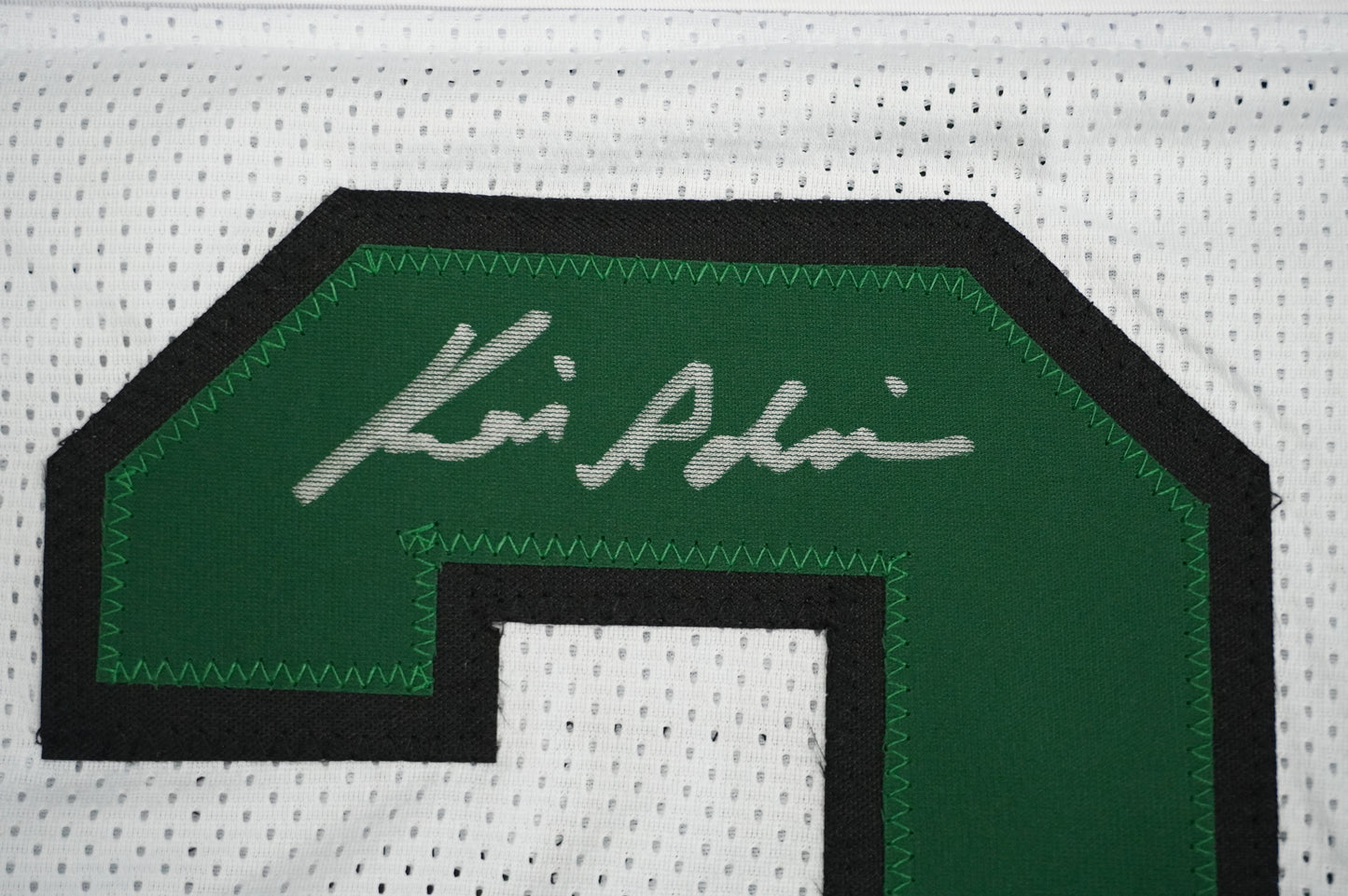 KEVIN VON ERICH ADKISSON NORTH TEXAS MEAN GREEN SIGNED White JERSEY Size L BAS