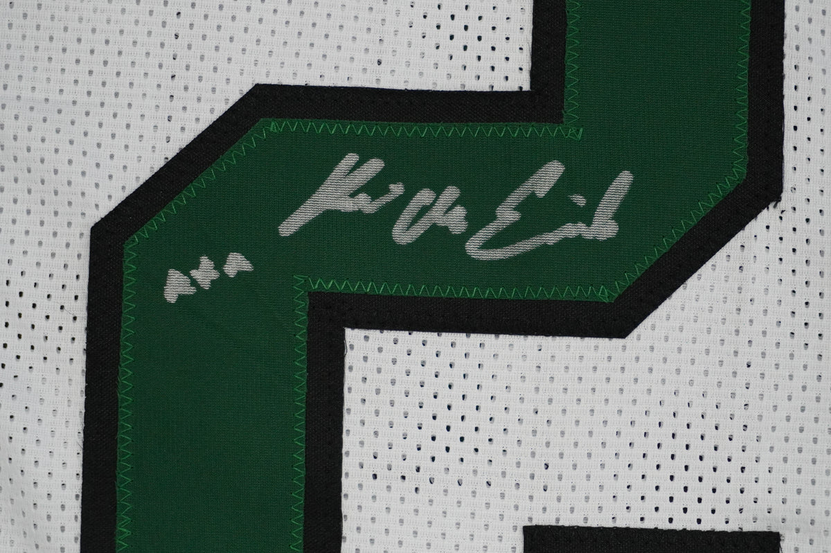 KEVIN VON ERICH ADKISSON NORTH TEXAS MEAN GREEN SIGNED White JERSEY Size L BAS