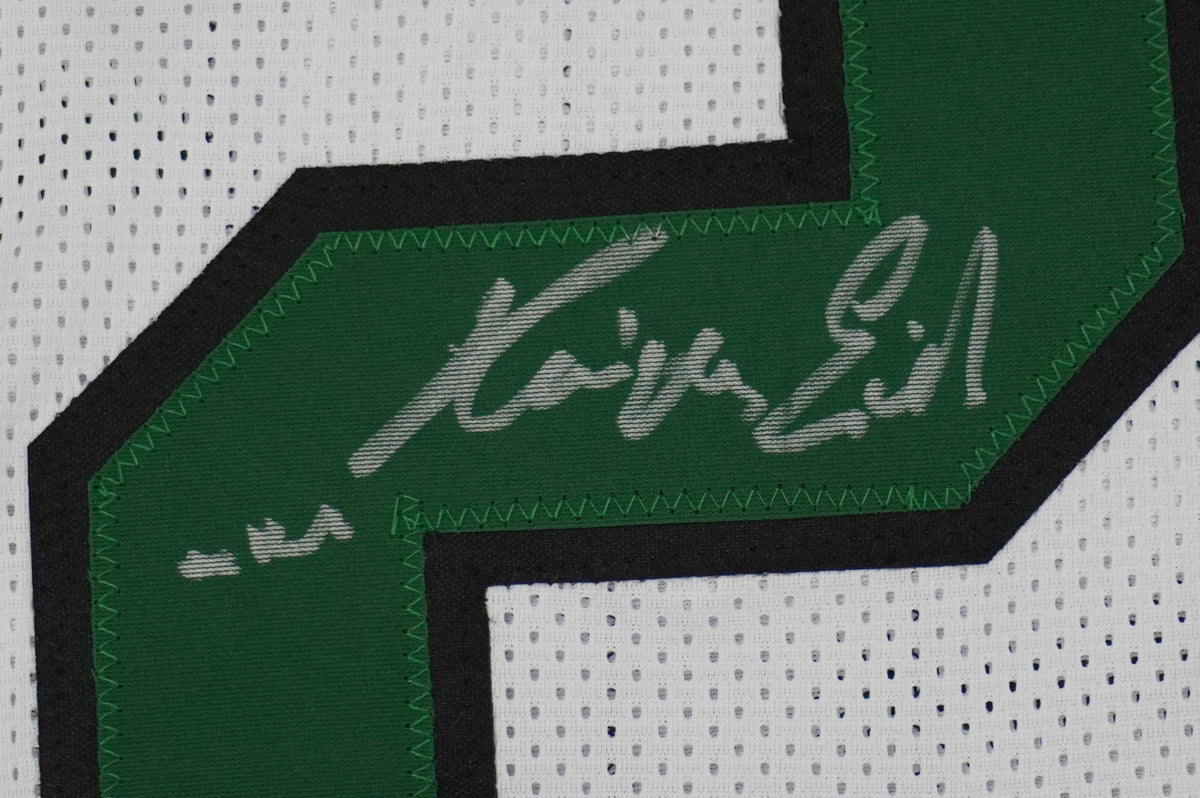 KEVIN VON ERICH ADKISSON NORTH TEXAS MEAN GREEN SIGNED White JERSEY Size L BAS
