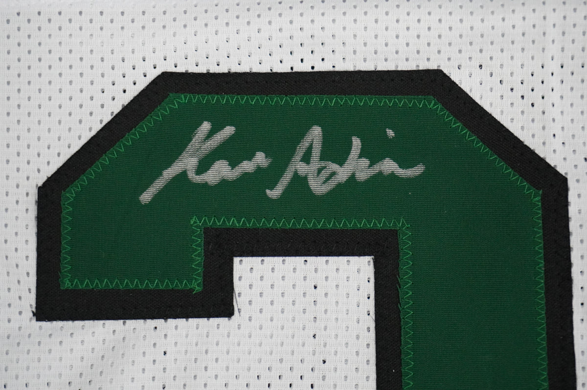 KEVIN VON ERICH ADKISSON NORTH TEXAS MEAN GREEN SIGNED White JERSEY Size L BAS