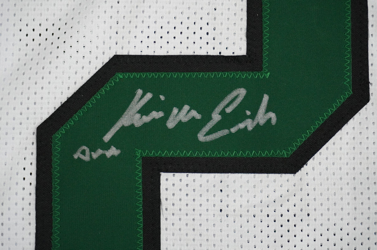 KEVIN VON ERICH ADKISSON NORTH TEXAS MEAN GREEN SIGNED White JERSEY Size L BAS