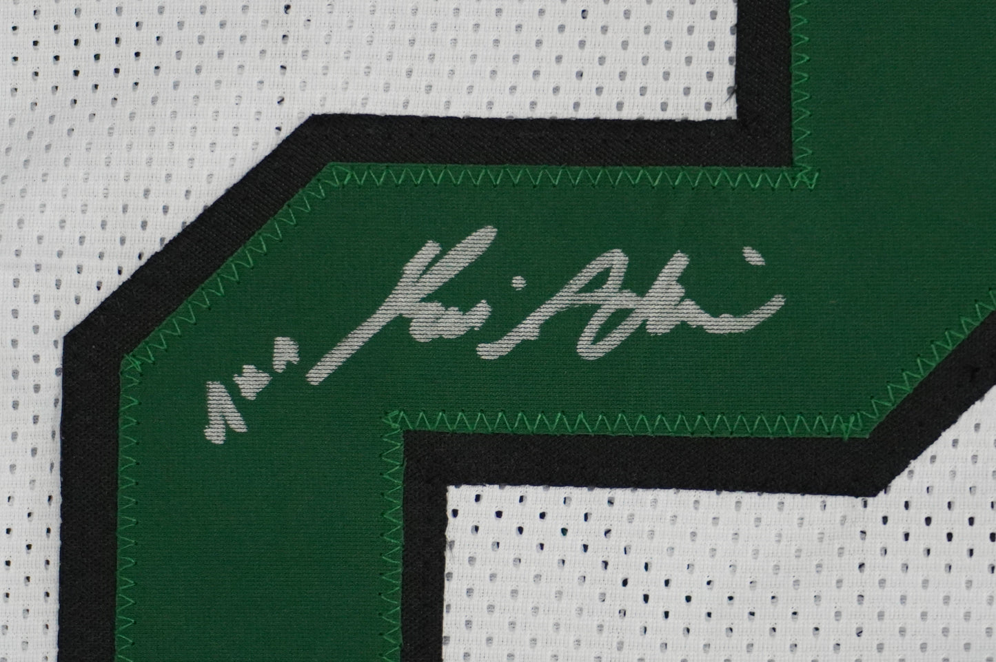 KEVIN VON ERICH ADKISSON NORTH TEXAS MEAN GREEN SIGNED White JERSEY Size XL BAS