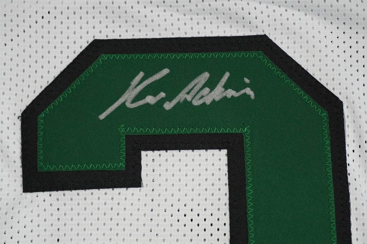 KEVIN VON ERICH ADKISSON NORTH TEXAS MEAN GREEN SIGNED White JERSEY Size XL BAS