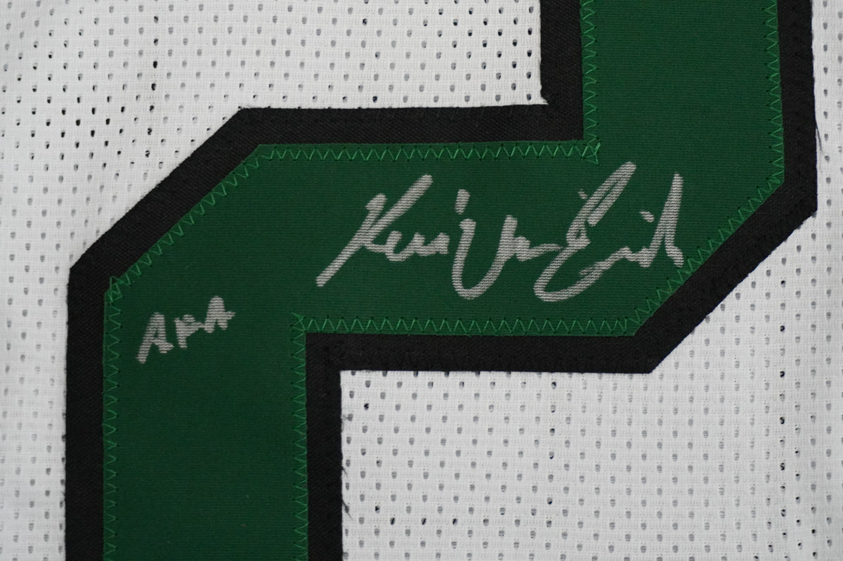 KEVIN VON ERICH ADKISSON NORTH TEXAS MEAN GREEN SIGNED White JERSEY Size XL BAS