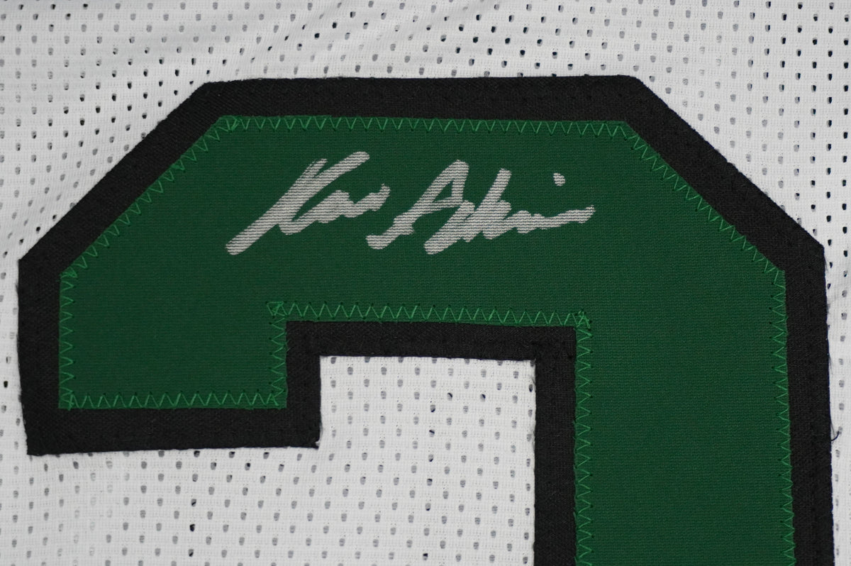KEVIN VON ERICH ADKISSON NORTH TEXAS MEAN GREEN SIGNED White JERSEY Size XL BAS