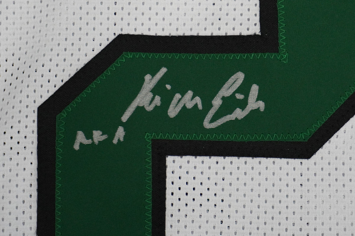 KEVIN VON ERICH ADKISSON NORTH TEXAS MEAN GREEN SIGNED White JERSEY Size XL BAS