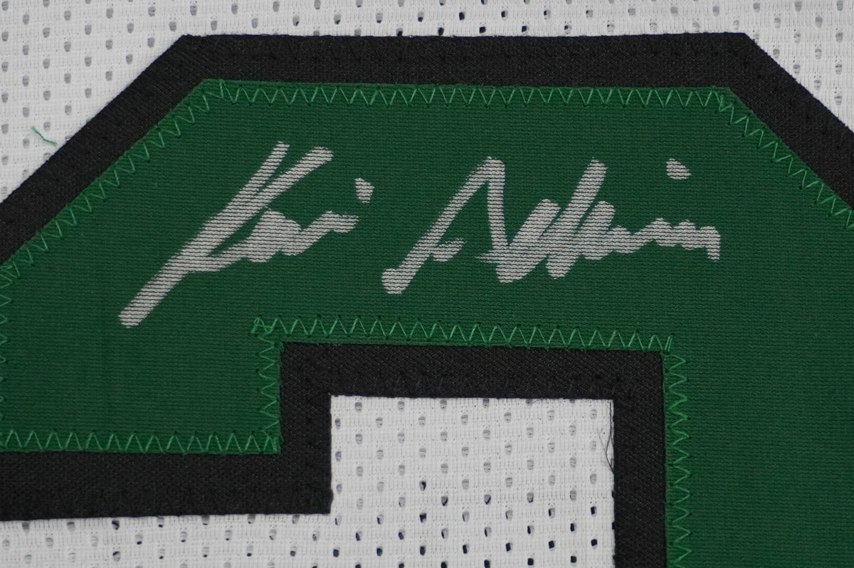 KEVIN VON ERICH ADKISSON NORTH TEXAS MEAN GREEN SIGNED White JERSEY Size XL BAS