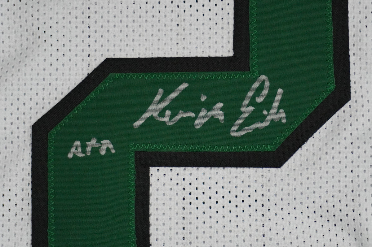 KEVIN VON ERICH ADKISSON NORTH TEXAS MEAN GREEN SIGNED White JERSEY Size XL BAS