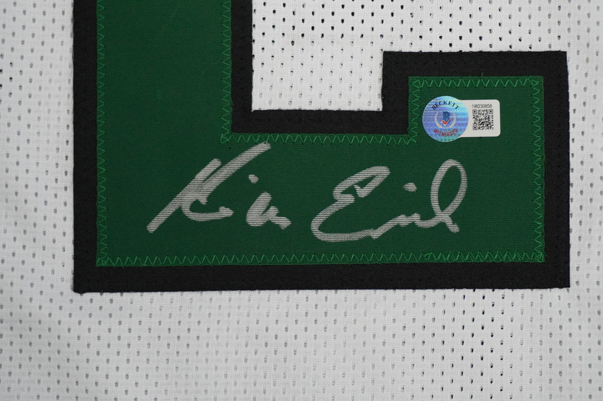KEVIN VON ERICH ADKISSON NORTH TEXAS MEAN GREEN SIGNED White JERSEY Size XL BAS