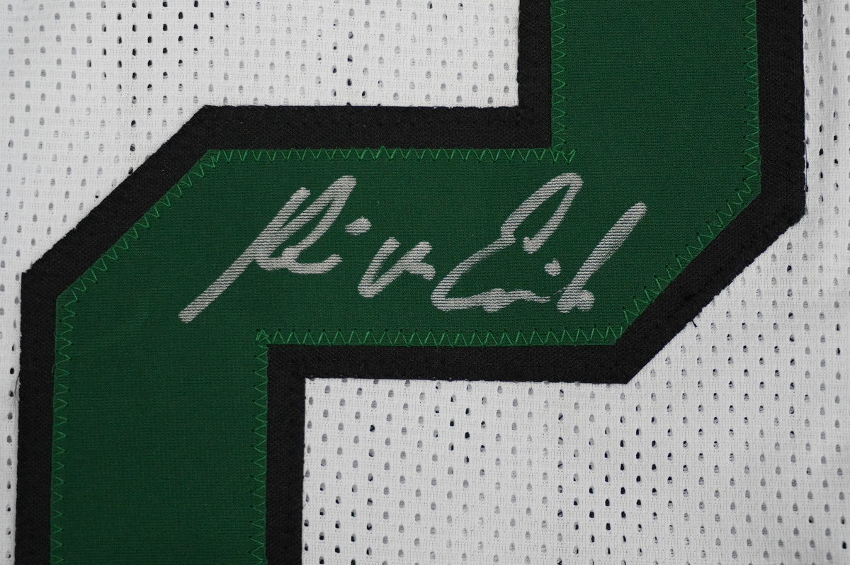 KEVIN VON ERICH ADKISSON NORTH TEXAS MEAN GREEN SIGNED White JERSEY Size XL BAS