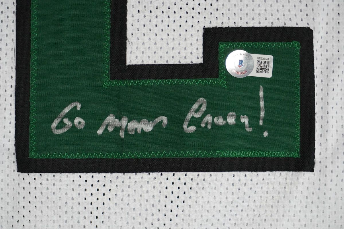 KEVIN VON ERICH ADKISSON NORTH TEXAS MEAN GREEN SIGNED White JERSEY Size 2XL BAS