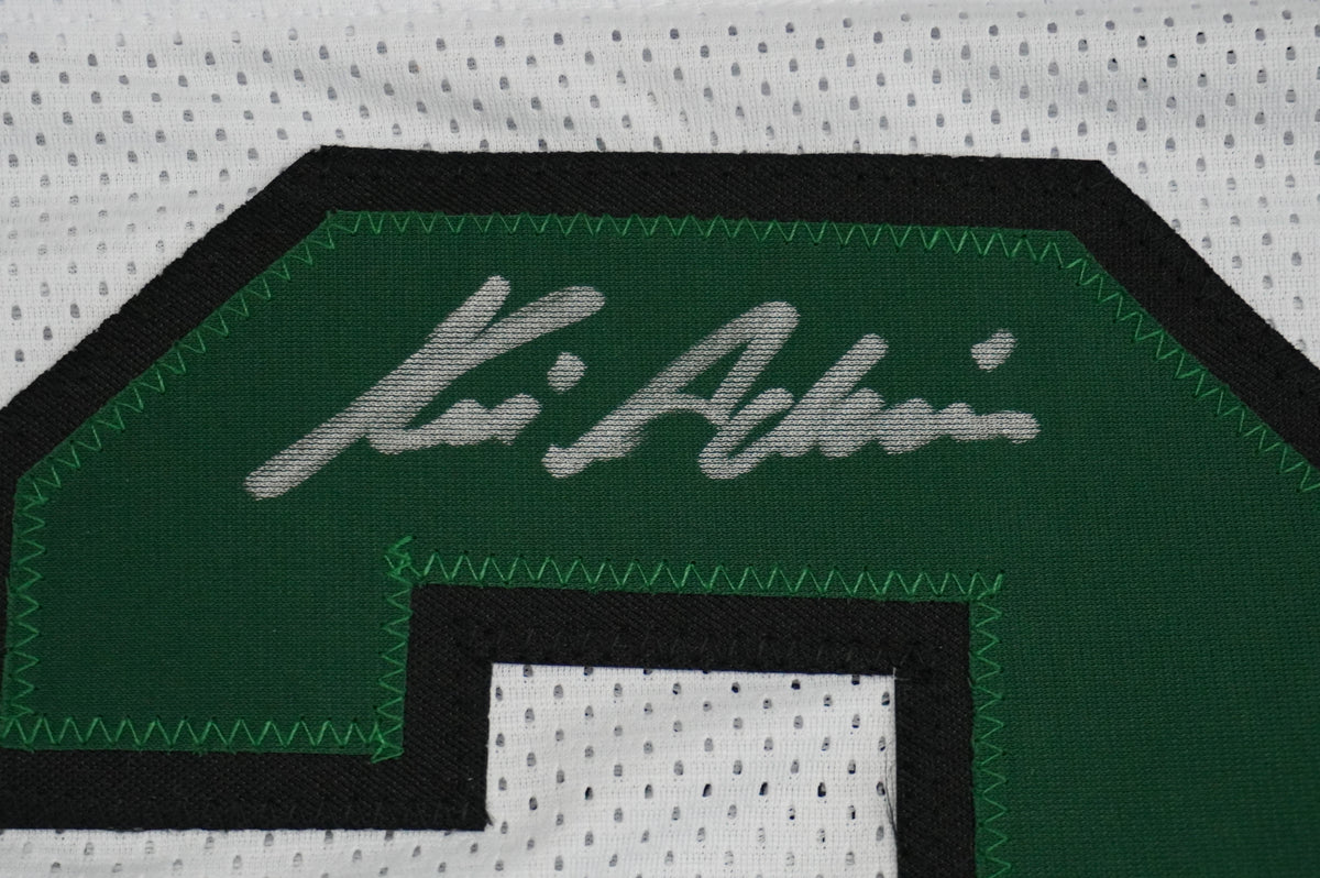 KEVIN VON ERICH ADKISSON NORTH TEXAS MEAN GREEN SIGNED White JERSEY Size 2XL BAS