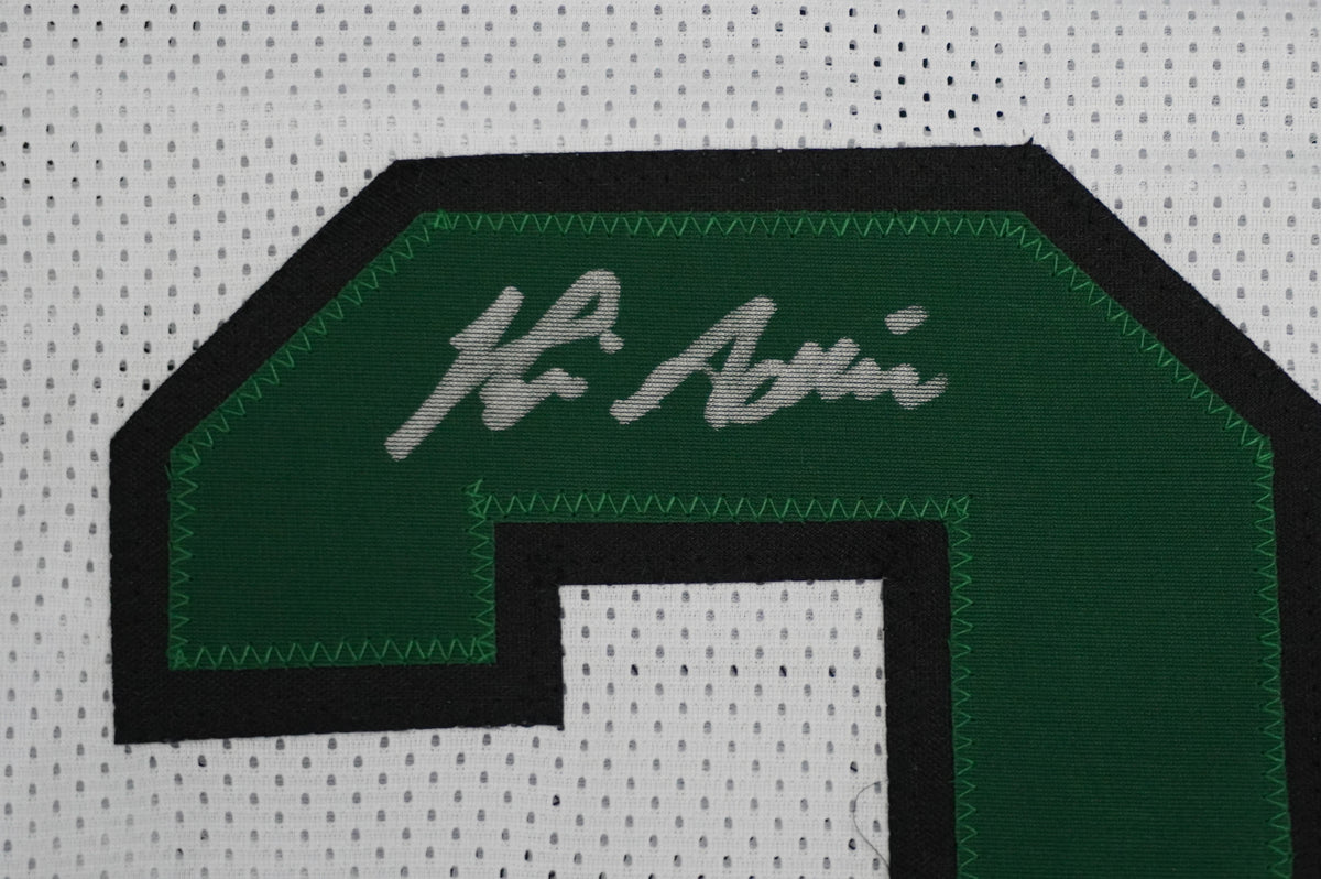 KEVIN VON ERICH ADKISSON NORTH TEXAS MEAN GREEN SIGNED White JERSEY Size 2XL BAS