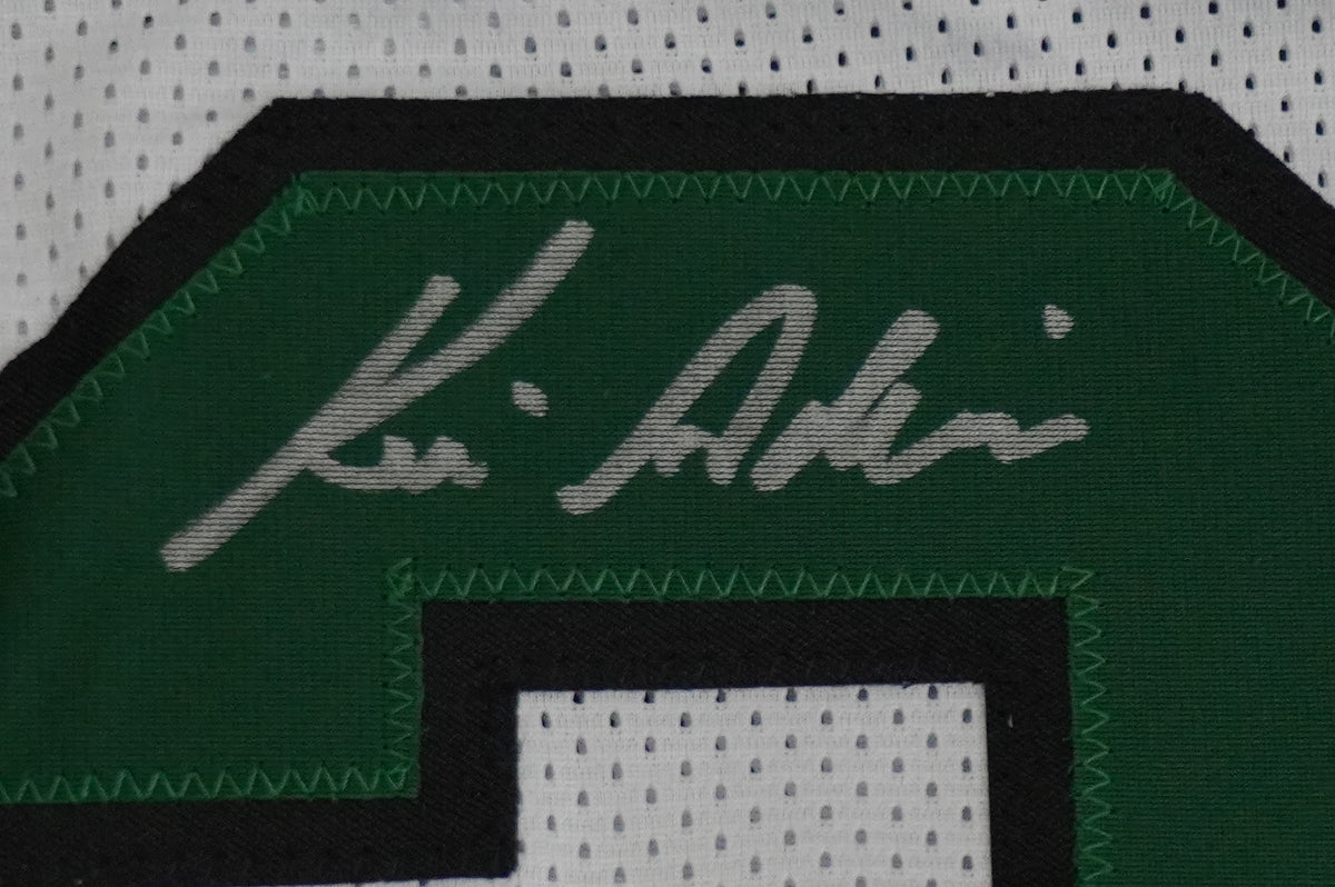 KEVIN VON ERICH ADKISSON NORTH TEXAS MEAN GREEN SIGNED White JERSEY Size 3XL BAS