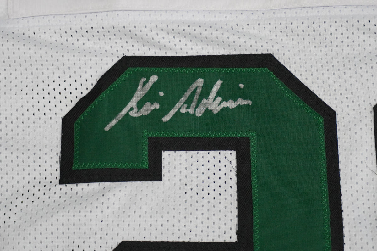 KEVIN VON ERICH ADKISSON NORTH TEXAS MEAN GREEN SIGNED White JERSEY Size 3XL BAS