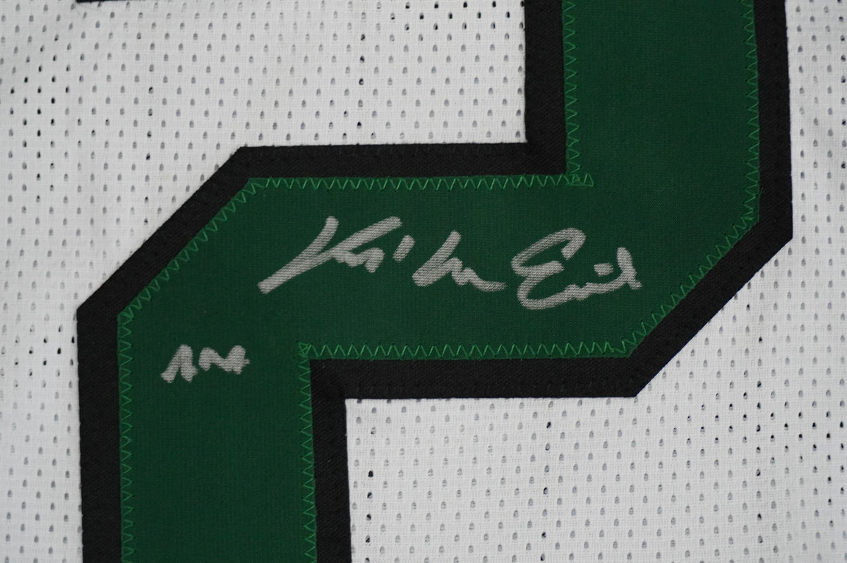 KEVIN VON ERICH ADKISSON NORTH TEXAS MEAN GREEN SIGNED White JERSEY Size 3XL BAS