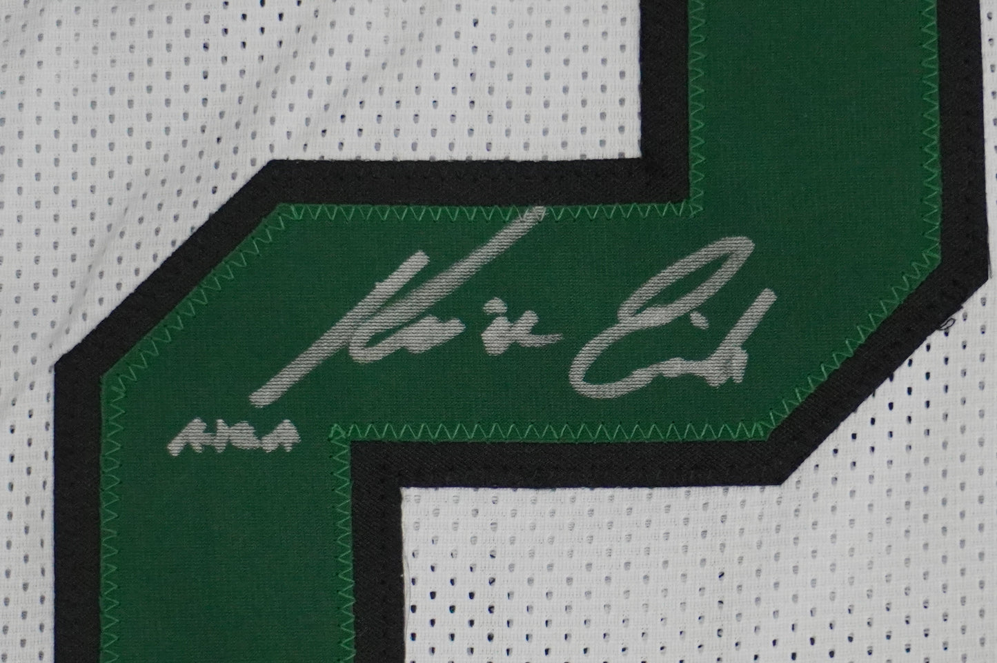 KEVIN VON ERICH ADKISSON NORTH TEXAS MEAN GREEN SIGNED White JERSEY Size 3XL BAS