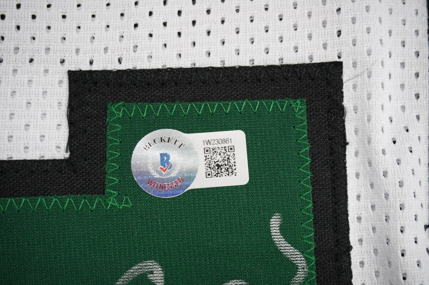 KEVIN VON ERICH ADKISSON NORTH TEXAS MEAN GREEN SIGNED White JERSEY Size 3XL BAS