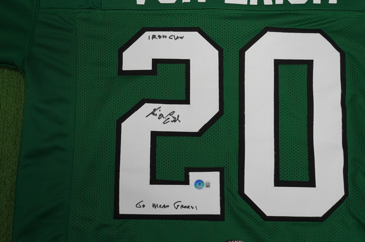 KEVIN VON ERICH ADKISSON NORTH TEXAS MEAN GREEN SIGNED JERSEY Size 3XL BAS