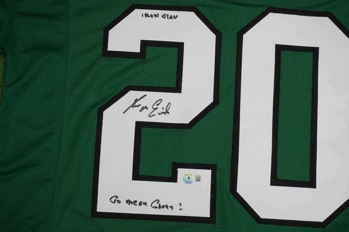 KEVIN VON ERICH ADKISSON NORTH TEXAS MEAN GREEN SIGNED JERSEY Size 2XL BAS
