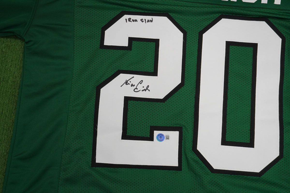 KEVIN VON ERICH ADKISSON NORTH TEXAS MEAN GREEN SIGNED JERSEY Size 2XL BAS