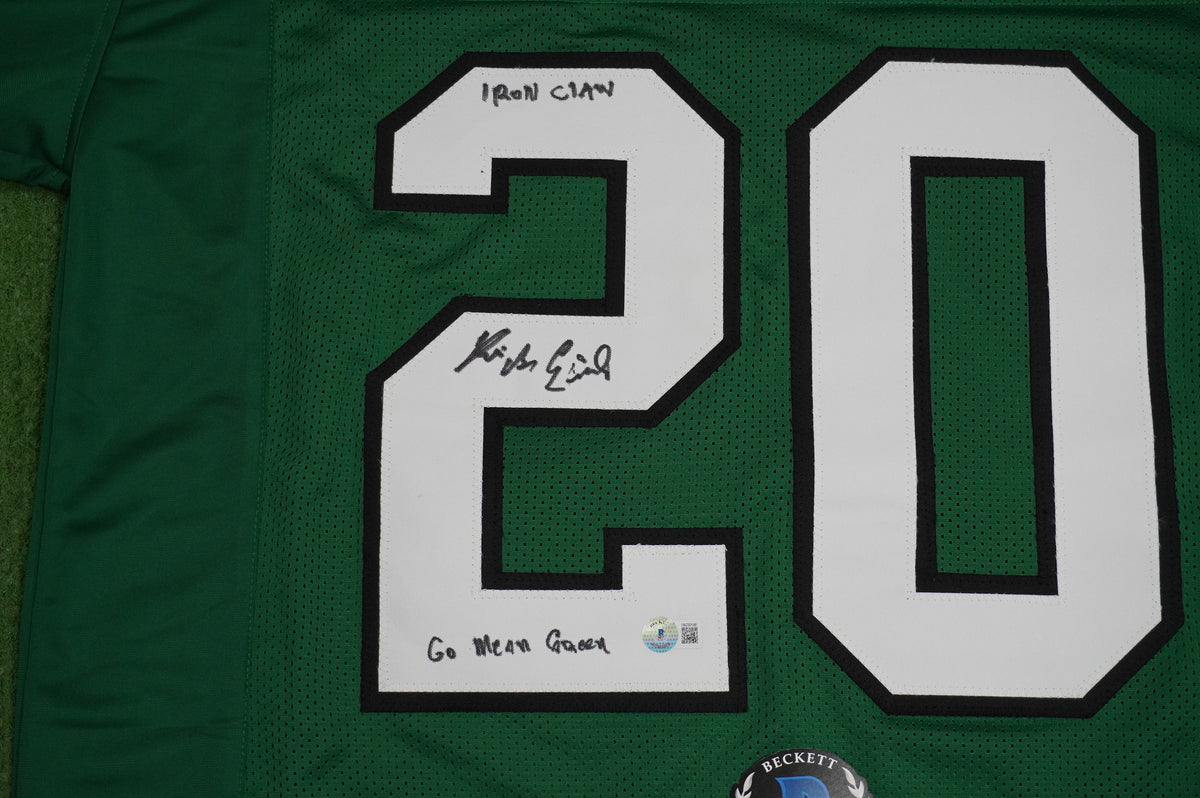 KEVIN VON ERICH ADKISSON NORTH TEXAS MEAN GREEN SIGNED JERSEY Size XL BAS